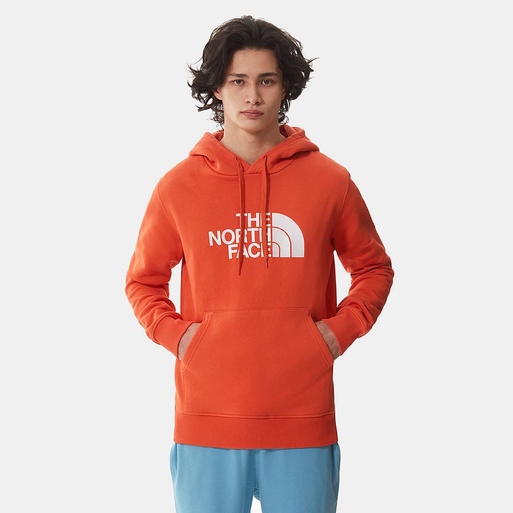 The North Face Hoodie Mens Australia - The North Face Drew Peak Orange (PIO-052714)